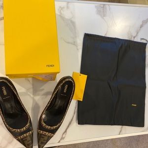 Vintage Fendi Decollete’ Zucca size 40